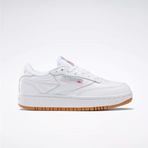 Reebok Club Double C Tennis Shoes - SZ 9 - White / gum